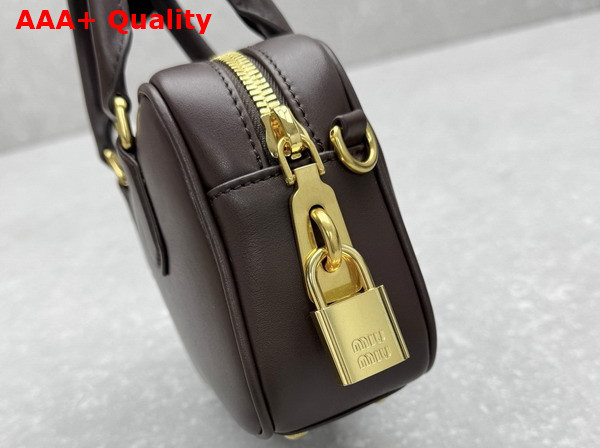 Miu Miu Arcadie Leather Bag in Briarwood 5BB123 Replica