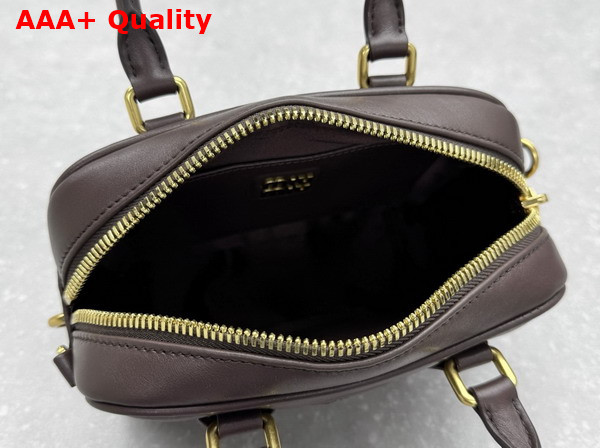 Miu Miu Arcadie Leather Bag in Briarwood 5BB123 Replica