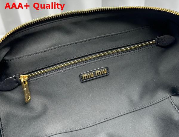 Miu Miu Arcadie Matelasse Nappa Leather Bag in Black 5BB148 Replica