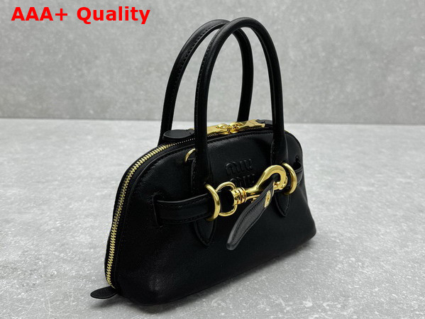 Miu Miu Aventure Mini Nappa Leather Bag in Black 5BP090 Replica