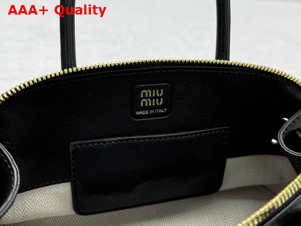 Miu Miu Aventure Mini Nappa Leather Bag in Black 5BP090 Replica