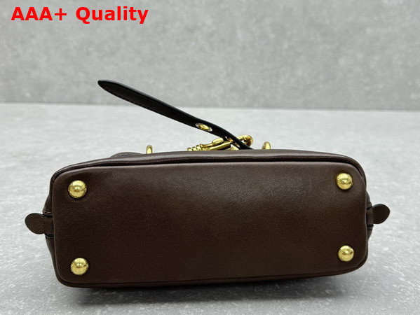Miu Miu Aventure Mini Nappa Leather Bag in Briarwood 5BP090 Replica