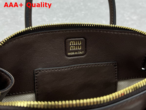 Miu Miu Aventure Mini Nappa Leather Bag in Briarwood 5BP090 Replica