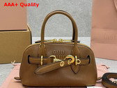 Miu Miu Aventure Mini Nappa Leather Bag in Oak 5BP090 Replica