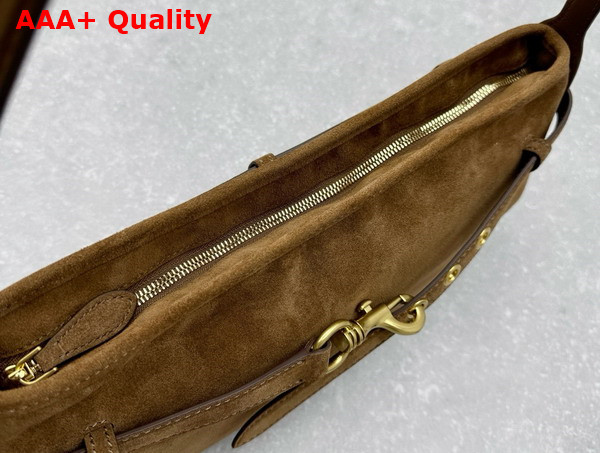 Miu Miu Aventure Suede Bag in Oak 5BC181 Replica