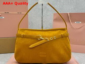 Miu Miu Aventure Suede Bag in Whiskey 5BC181 Replica