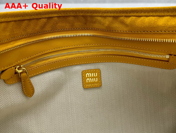 Miu Miu Aventure Suede Bag in Whiskey 5BC181 Replica