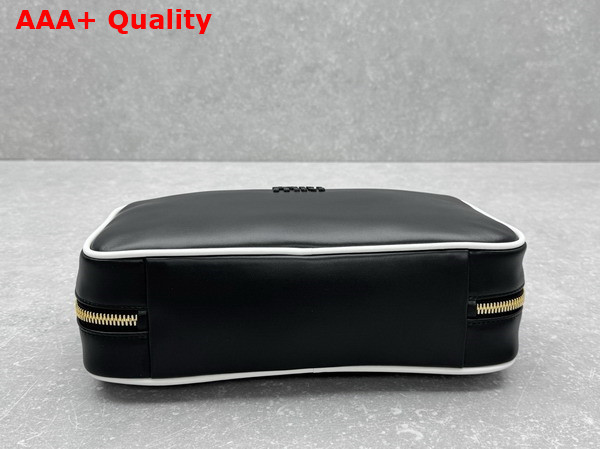 Miu Miu Beau Leather Bag Black and White 5BB172 Replica