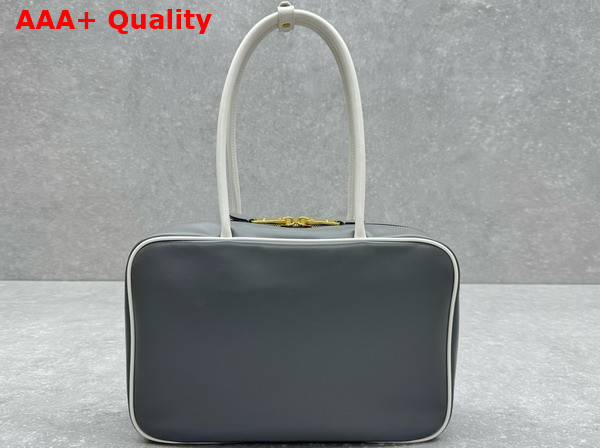 Miu Miu Beau Leather Bag Marble Gray and White 5BB117 Replica