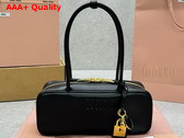 Miu Miu Beau Leather Bag in Black 5BB173 Replica