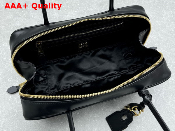 Miu Miu Beau Leather Bag in Black 5BB173 Replica