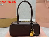 Miu Miu Beau Leather Bag in Briarwood 5BB173 Replica