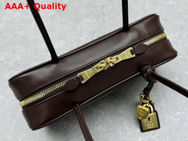Miu Miu Beau Leather Bag in Briarwood 5BB173 Replica