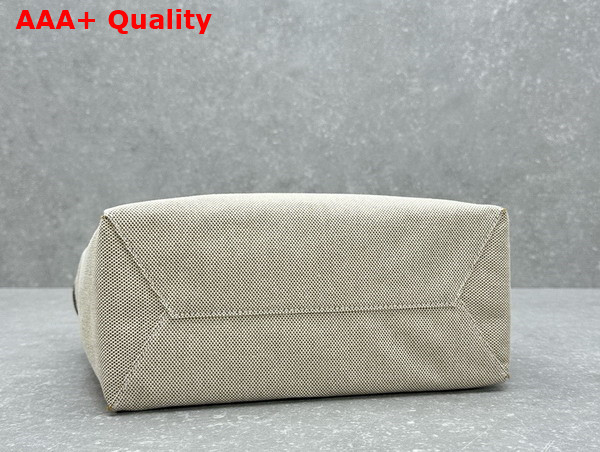 Miu Miu Canvas Ivy Bag in Beige and Brandy Replica