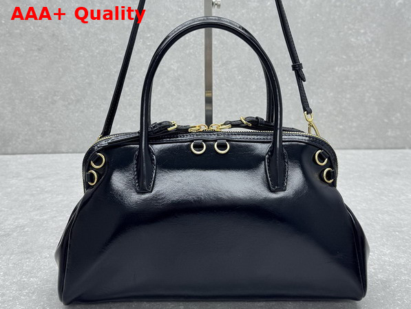 Miu Miu Caprice Leather Handbag in Black Replica