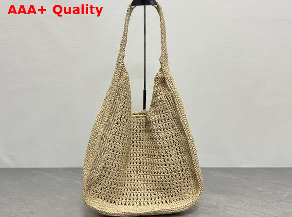 Miu Miu Crochet Hobo Bag in Natural 5BC116 Replica