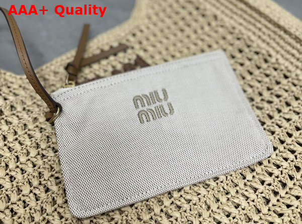 Miu Miu Crochet Hobo Bag in Natural 5BC116 Replica