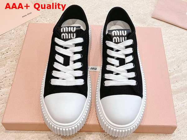 Miu Miu Denim Sneakers in Black 5E889D Replica