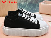 Miu Miu Denim Sneakers in Black 5E889D Replica