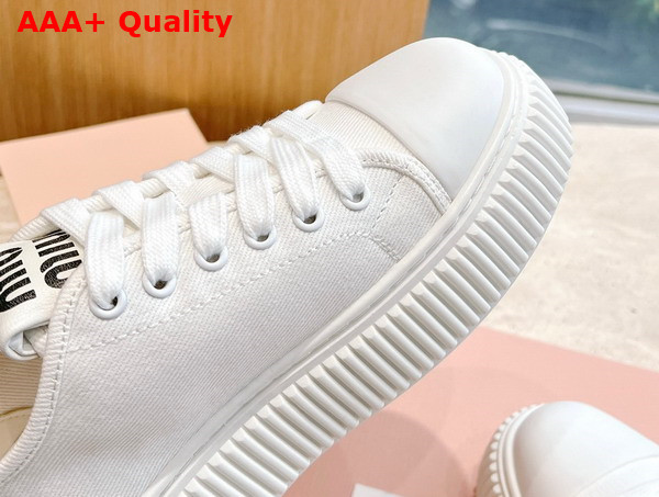 Miu Miu Denim Sneakers in White 5E889D Replica