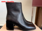 Miu Miu Fume Calf Booties in Dark Brown 5T520E Replica
