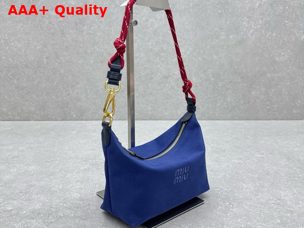 Miu Miu Gabardine Pouch Indigo Amaranth 5NE841 Replica