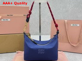 Miu Miu Gabardine Pouch Indigo Amaranth 5NE841 Replica