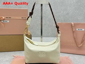 Miu Miu Gabardine Pouch Plaster White Chalk White 5NE841 Replica