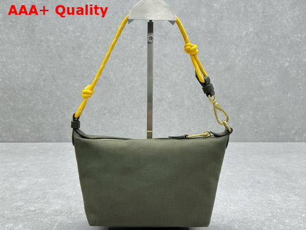 Miu Miu Gabardine Pouch in Olive Green and Yellow 5NE841 Replica