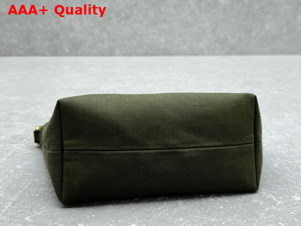 Miu Miu Gabardine Pouch in Olive Green and Yellow 5NE841 Replica