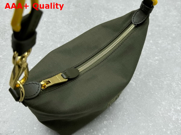 Miu Miu Gabardine Pouch in Olive Green and Yellow 5NE841 Replica