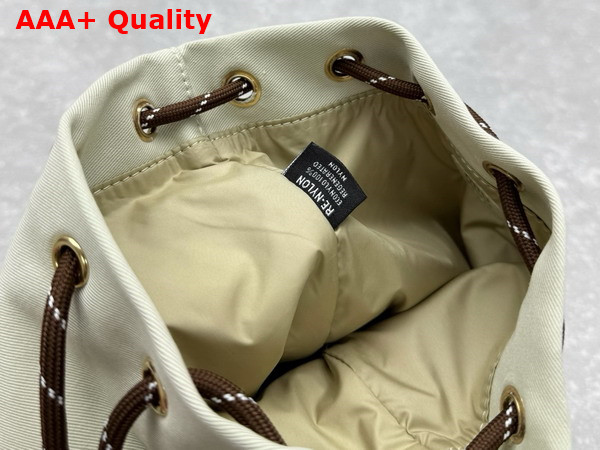 Miu Miu Gabardine Pouch in Plaster White and Chalk White 5NR038 Replica