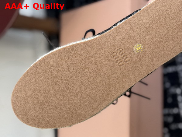 Miu Miu Gymnasium Suede Sneakers in Black 5E668E Replica