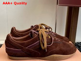 Miu Miu Gymnasium Suede Sneakers in Cocoa Brown 5E428E Replica
