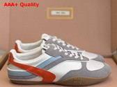 Miu Miu Gymnasium Technical Fabric and Suede Sneakers in Multicolor 5E428E Replica