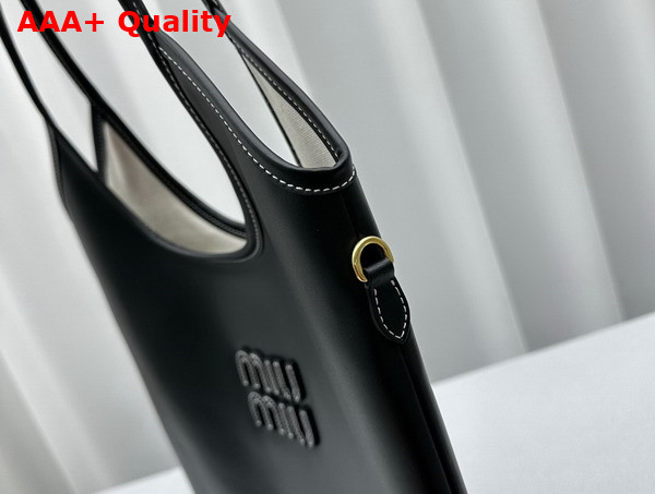 Miu Miu IVY Leather Bag in Black 5BG231 Replica