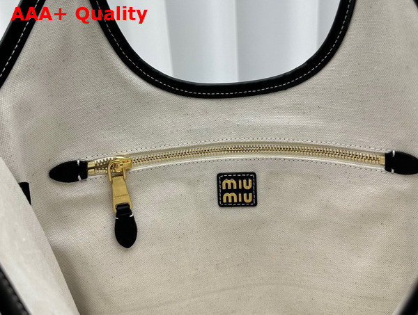 Miu Miu IVY Leather Bag in Black 5BG231 Replica