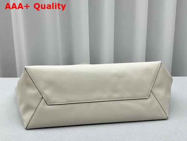 Miu Miu IVY Leather Bag in Chalk White 5BG276 Replica