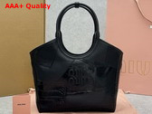 Miu Miu IVY Leather Patchwork Bag in Black Replica