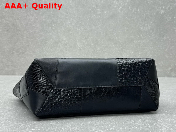 Miu Miu IVY Leather Patchwork Bag in Black Replica