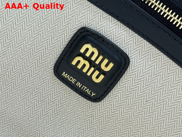 Miu Miu IVY Leather Patchwork Bag in Black Replica