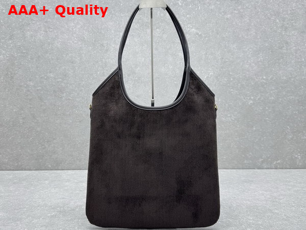 Miu Miu Ivy Corduroy Bag in Dark Brown 5BG231 Replica