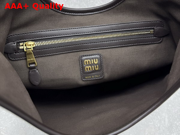 Miu Miu Ivy Corduroy Bag in Dark Brown 5BG231 Replica