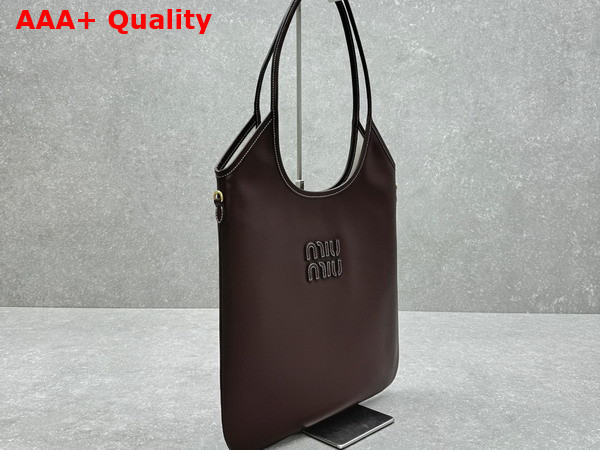 Miu Miu Ivy Leather Bag in Briarwood 5BG231 Replica