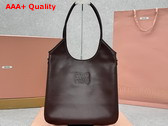 Miu Miu Ivy Leather Bag in Briarwood 5BG231 Replica