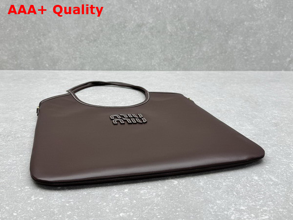 Miu Miu Ivy Leather Bag in Briarwood 5BG231 Replica