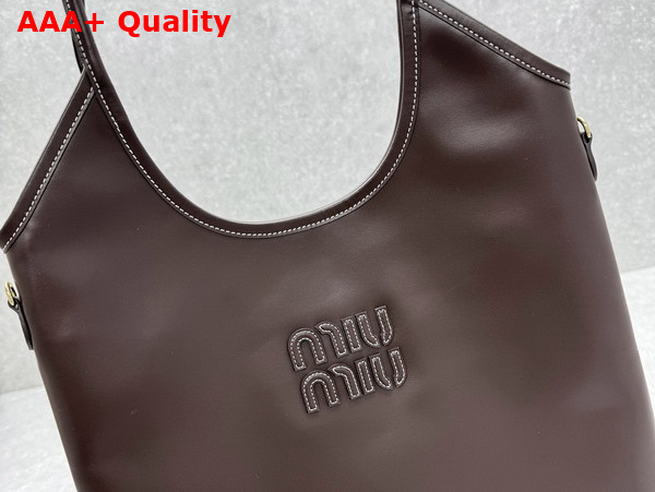 Miu Miu Ivy Leather Bag in Briarwood 5BG231 Replica