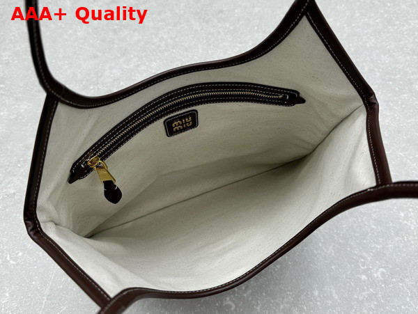 Miu Miu Ivy Leather Bag in Briarwood 5BG231 Replica