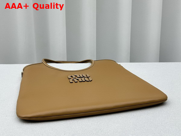 Miu Miu Ivy Leather Bag in Cognac 5BG231 Replica