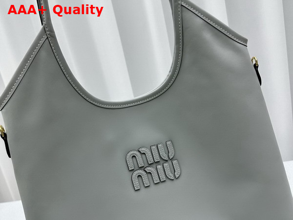 Miu Miu Ivy Leather Bag in Powder Blue 5BG231 Replica